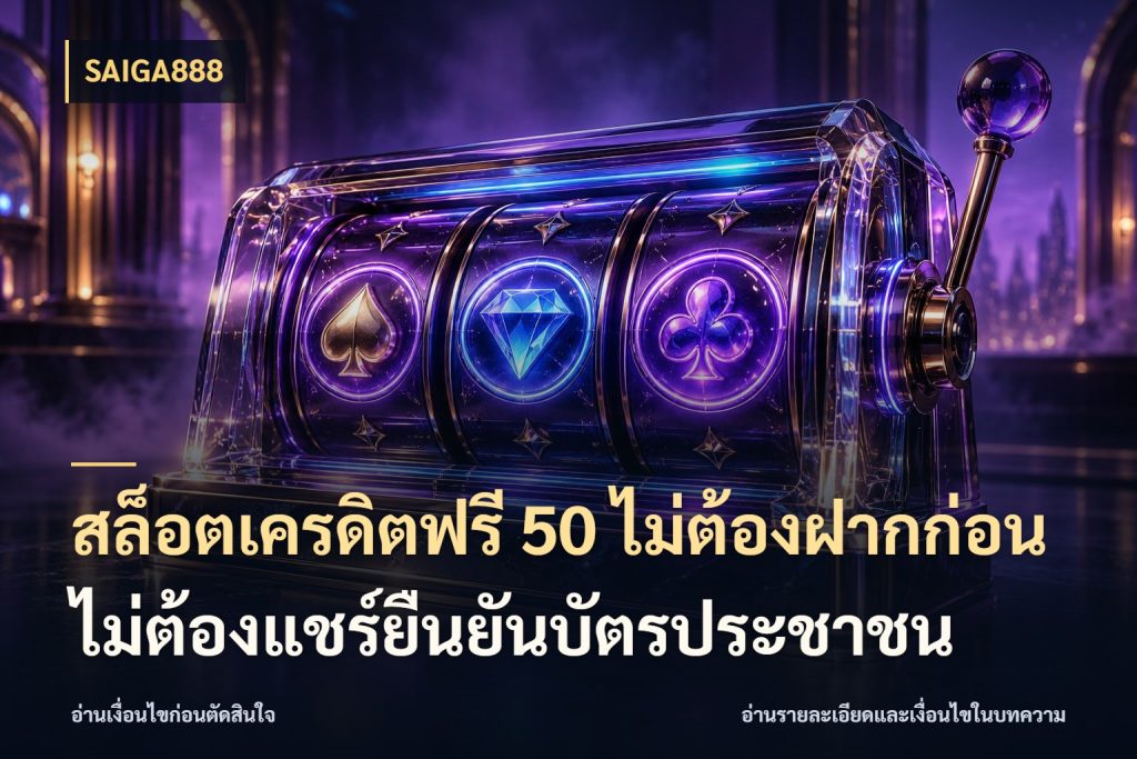 ดูที่มาของจำนวนก่อนอ่านคำขยาย: สล็อตเครดิตฟรี 50 ไม่ต้องฝากก่อนไม่ต้องแชร์ยืนยันบัตรประชาชน
